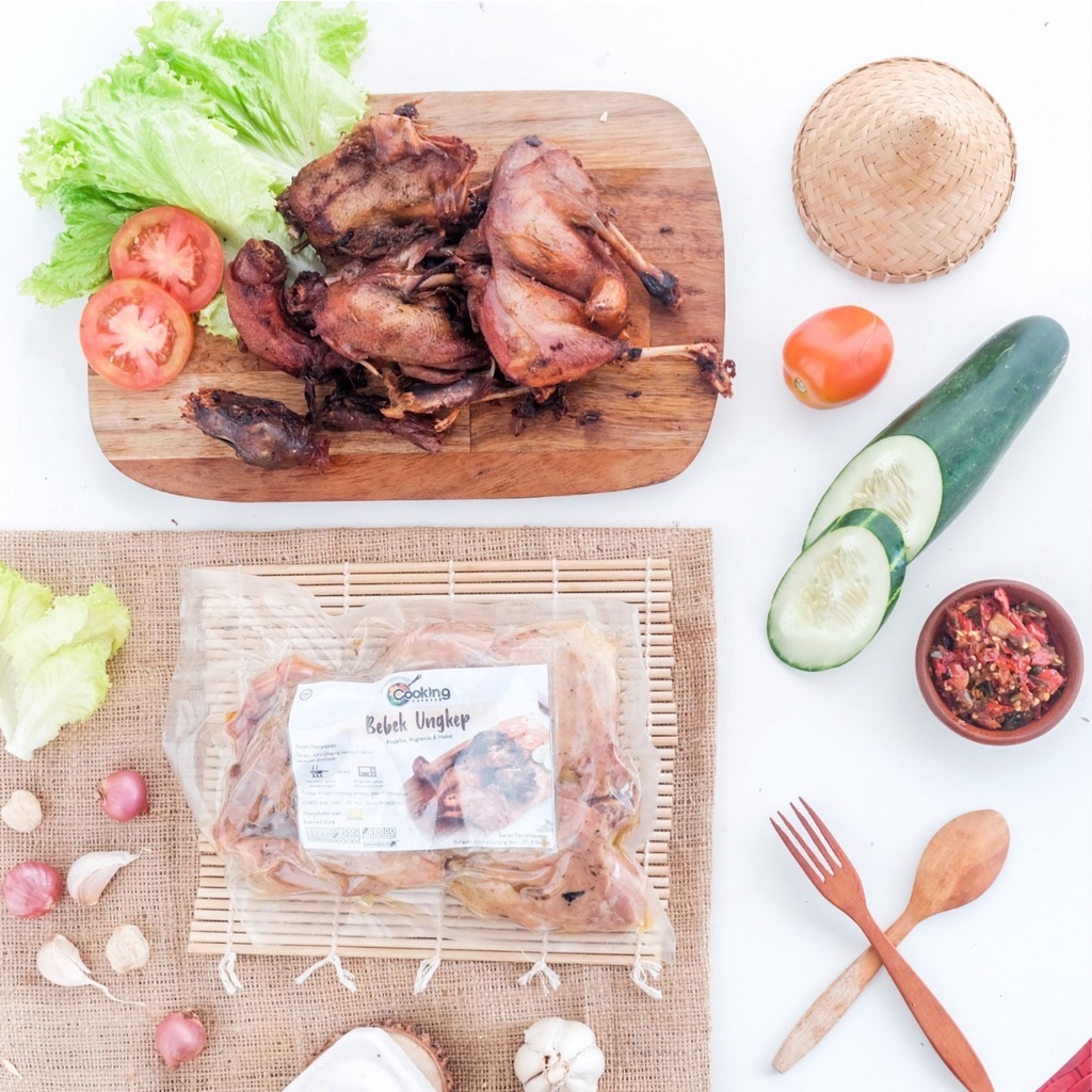 

Frozen Food Bebek Ungkep Sambal Korek / Bebek Ungkep Siap Saji / Bebek Goreng / Sambal Korek
