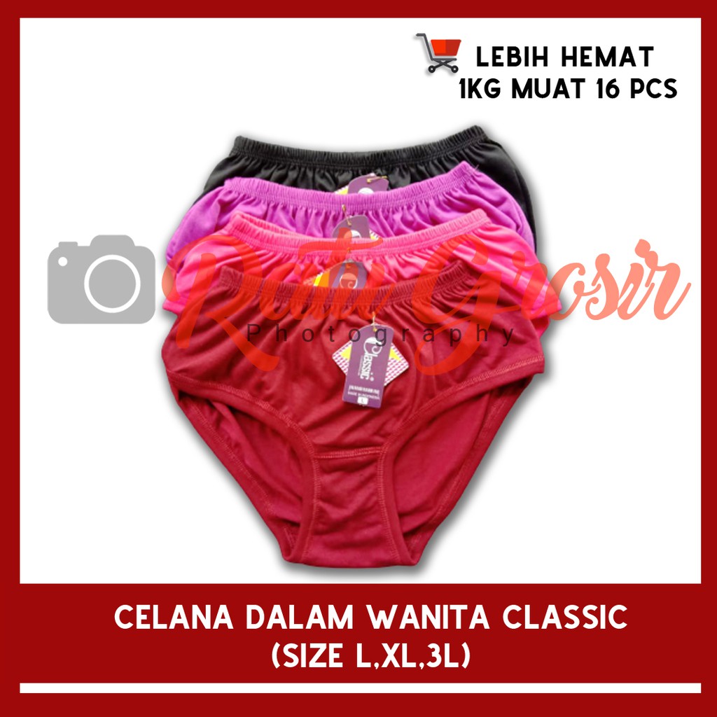 1 Pcs Celana Dalam Wanita | CD Wanita | Lingery CD Wanita Katun | Classic Size L – Ratu Grosir