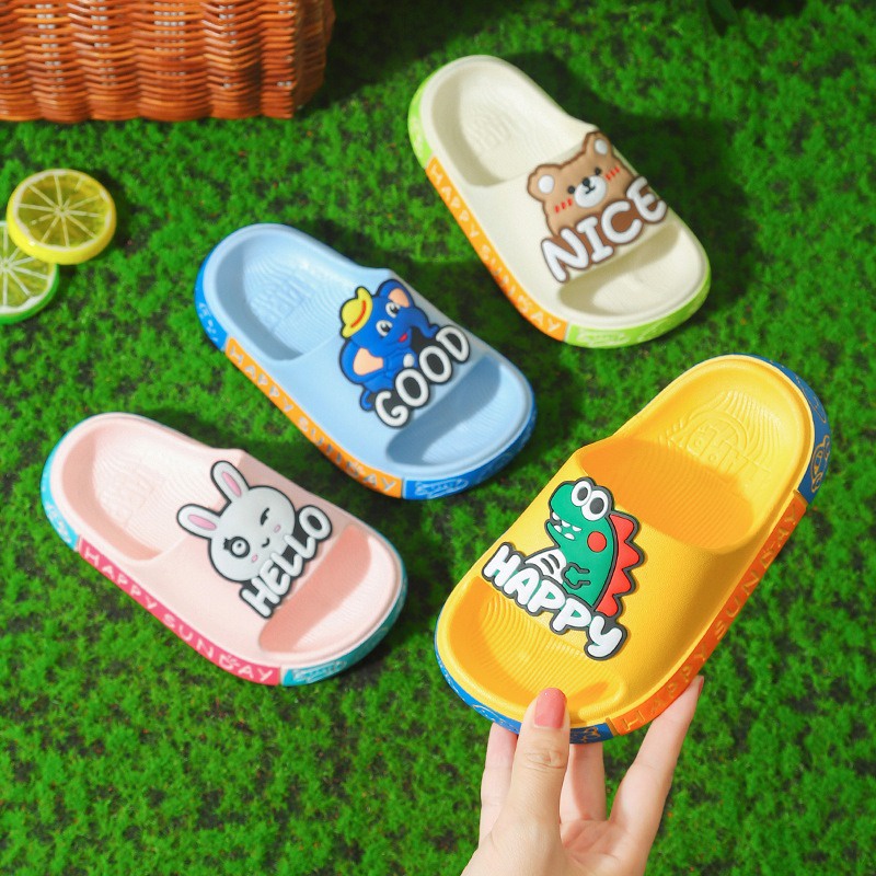 Sandal Slop Anak Perempuan Laki-Laki Motif Lucu