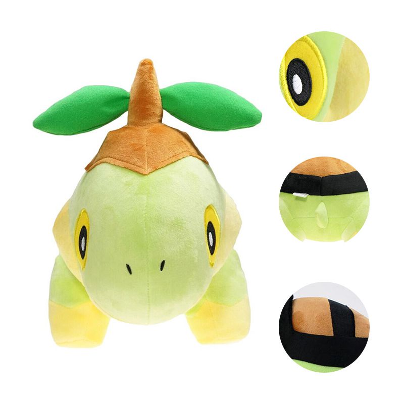 Pokemon Turtwig Plush Dolls Soft Figure Stuffed Animal Turtle Toy Kids Xmas Gift