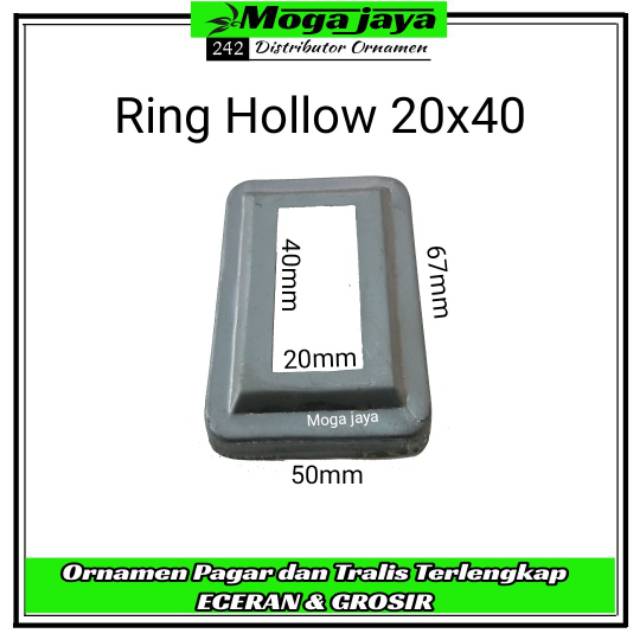 Ring hollow 20x40 tapak hollow minimalis