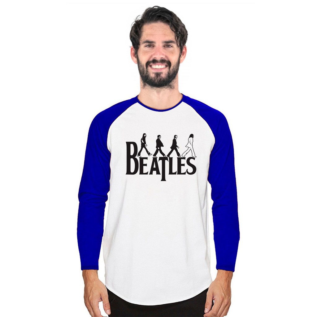 Myco Kaos Raglan |  Beatles | lengan panjang | Kaos Pria | Ukuran M - L - XL - XXL