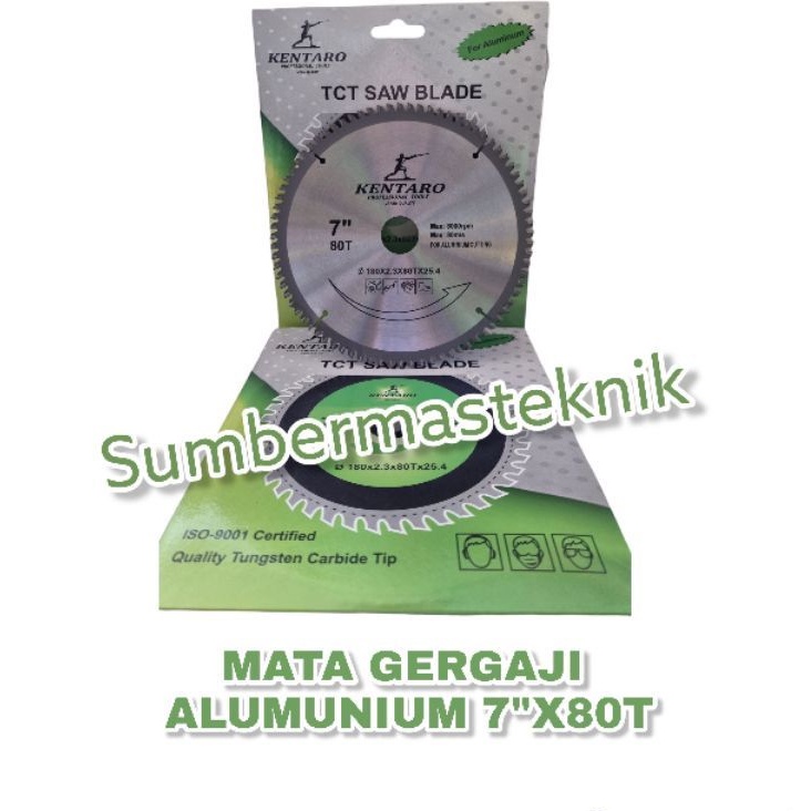 MATA GERGAJI ALUMUNIUM 7" X 80T PISAU POTONG ALUMUNIUM 7" MATA GERGAJI CIRCULAR SAW 7" X 80 T