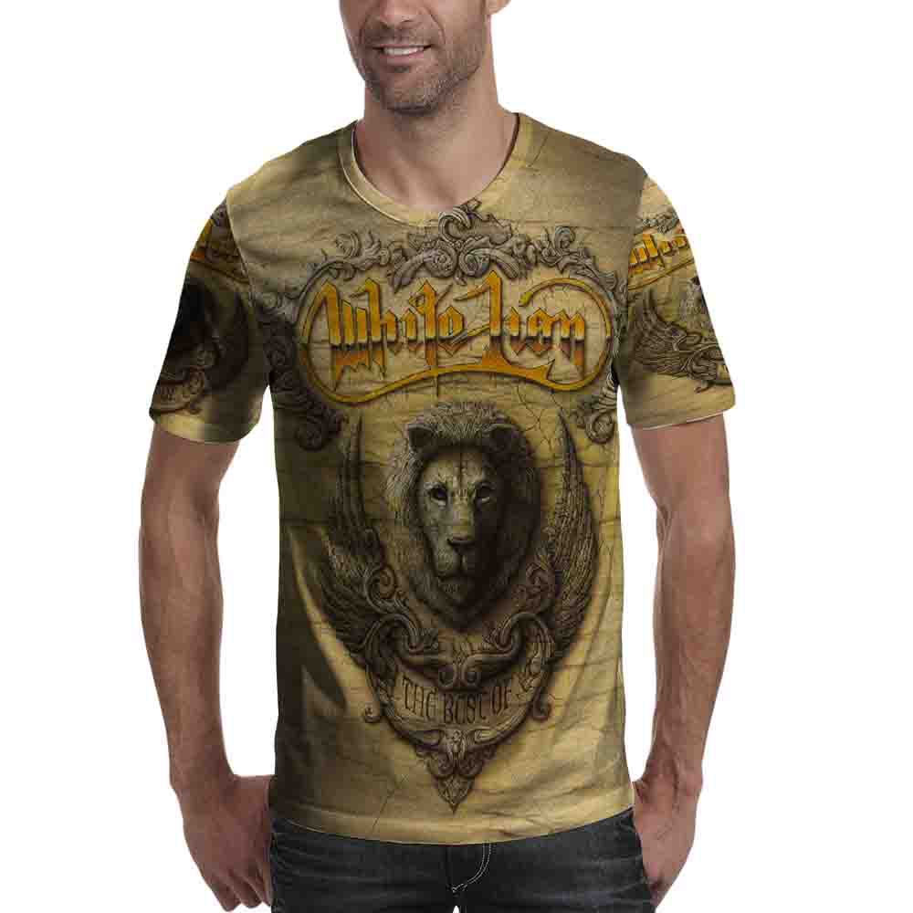 White Lion Band Kaos Fullprint Bahan Polyester