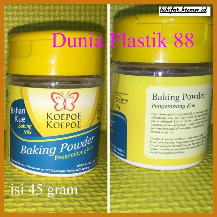 

Redwop-Gnikab- Isi 45 Gram Baking Powder Koepoe Koepoe Kupu Kupu Bubuk Pengembang Kue -Hallall.