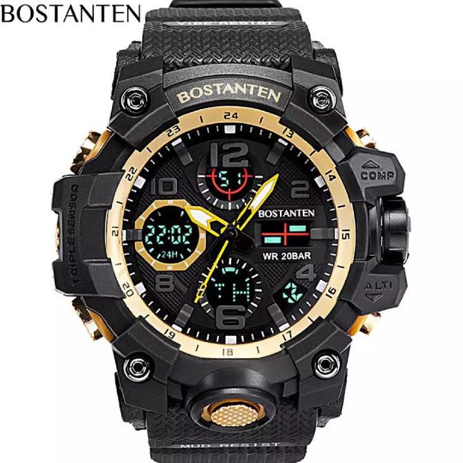 jam tangan pria digital led bostanten Termurah