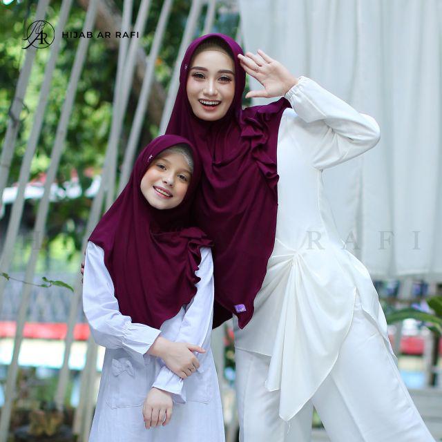 TERLARIS COD ✅ Hijab Ar Rafi AR 435 hijab instan bergo arrafi || INAYAHHIJAB-Magenta