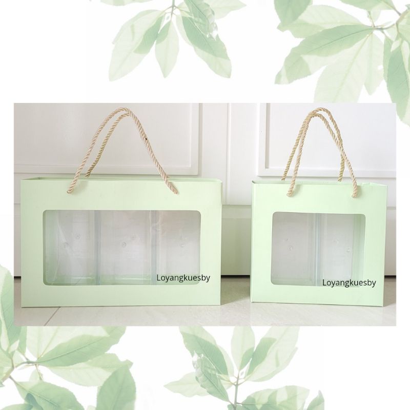 

10 PC Box Kue Kering SLIDING/ Box Lebaran Sliding 2 3 Toples Persegi panjang