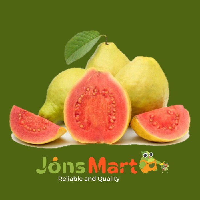 

Jonsmart Buah Jambu Biji Merah Kg [KHUSUS INSTANT DAN SAMEDAY]