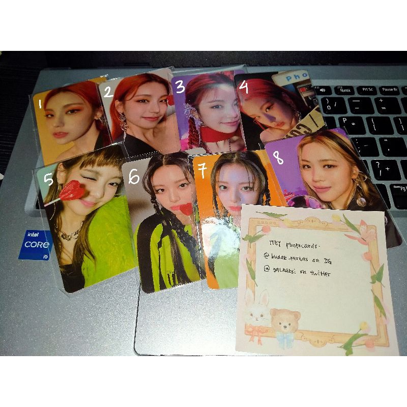 pc photocard itzy yeji ryujin lia yuna guess who permen lampu