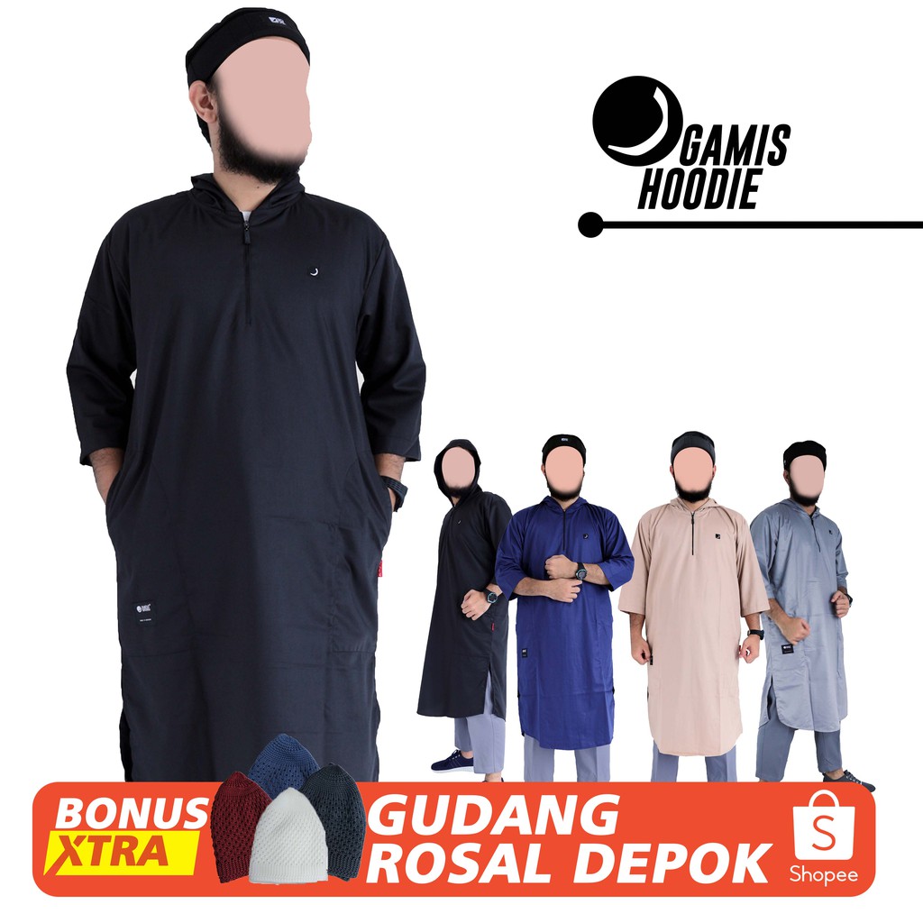 GAMIS HOODIE  Pria  Koko Jubah Pria Kurta Pakistan