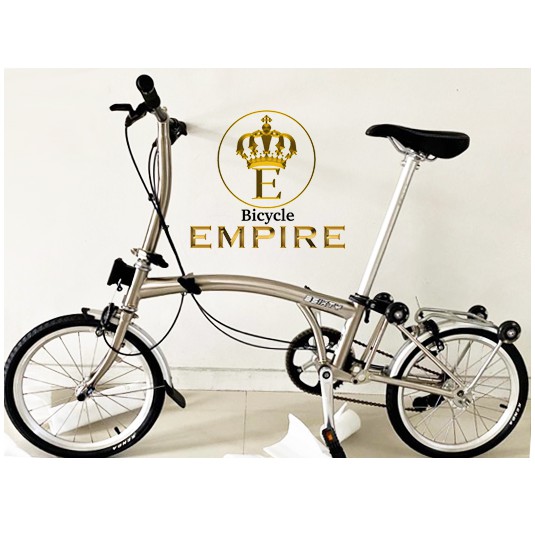 Sepeda Lipat 3Sixty Electro Silver Chrome Seli Folding Bike 16 inch  Bicycle Empire