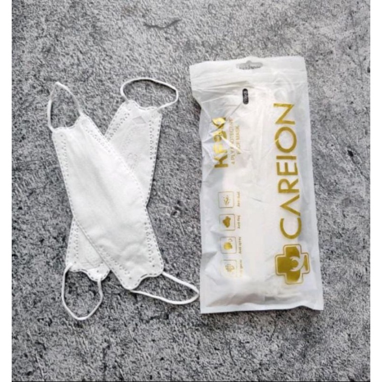 CAREION MASKER KF94 10 PC - MASKER KF94 4PLY CAREION KEMENKES PUTIH