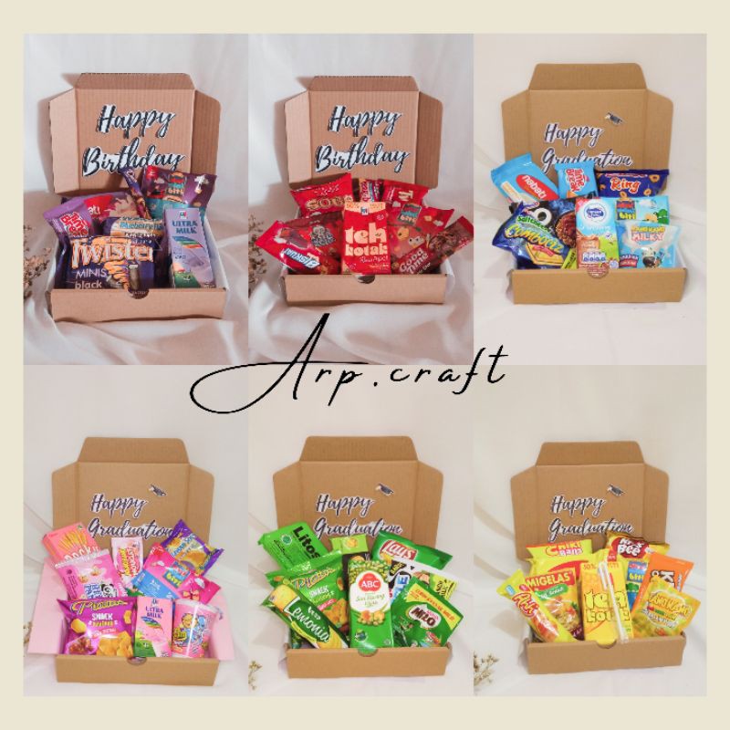SNACKBOX Snack Box Giftbox Snack Hampers Snack Kado Wisuda Kado Sidang 