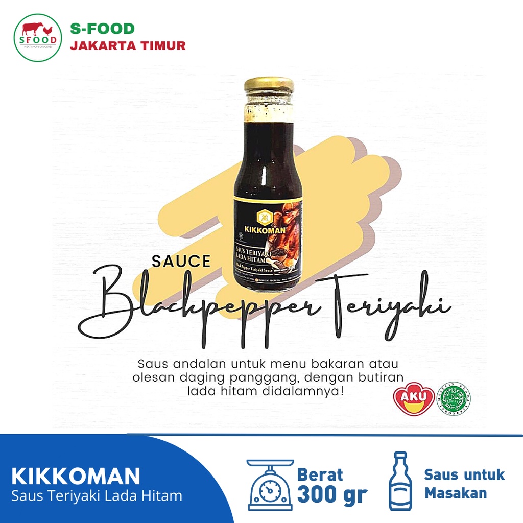 

KIKKOMAN SAUS TERIYAKI LADA HITAM