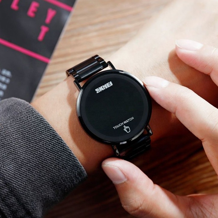 SKMEI 1550 Jam Tangan Pria Digital Tali Stainless WATCHKITE WKOS