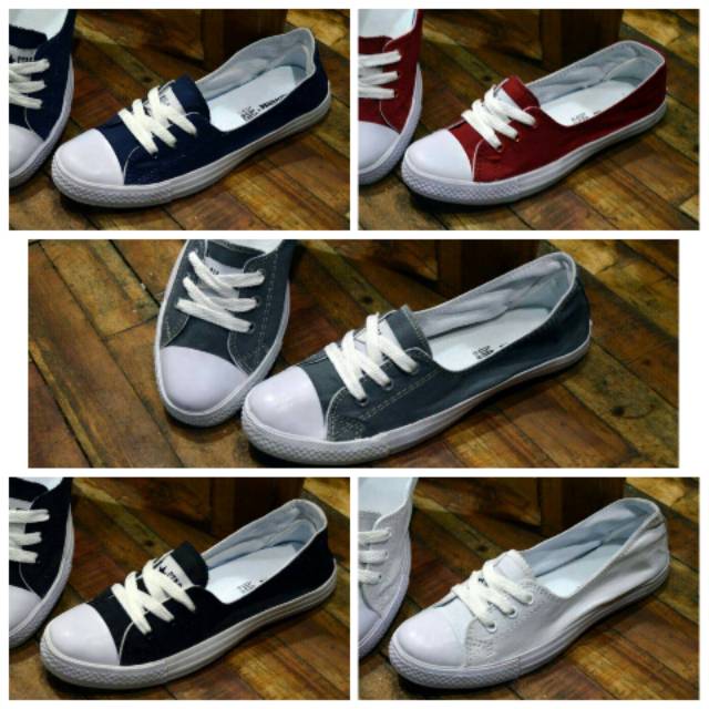 TS Sepatu Converse 3 Hole Lady Murah Sneakers Cewek Kets Sekolah Casual Wanita Grade Original Santai