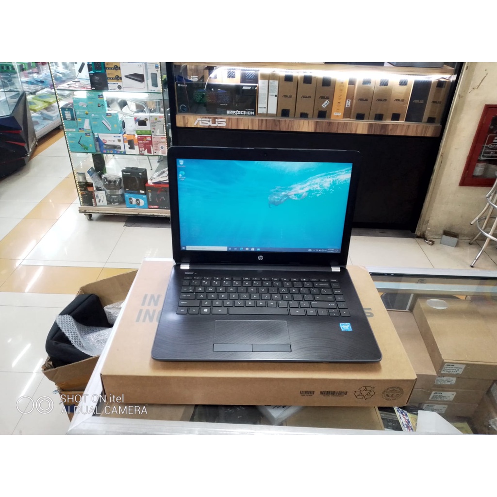 LAPTOP leptop Seken SECOND BEKAS HP 14-BS0XX RAM 4GB HDD 500GB 4 GB WINDOWS 10 murah bagus zoom siap