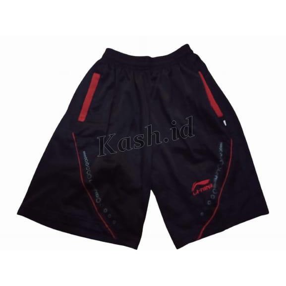 Celana Badminton Lining Celana Pendek Olahraga Voli Futsal Bulutangkis Running Gym Kolor Sport