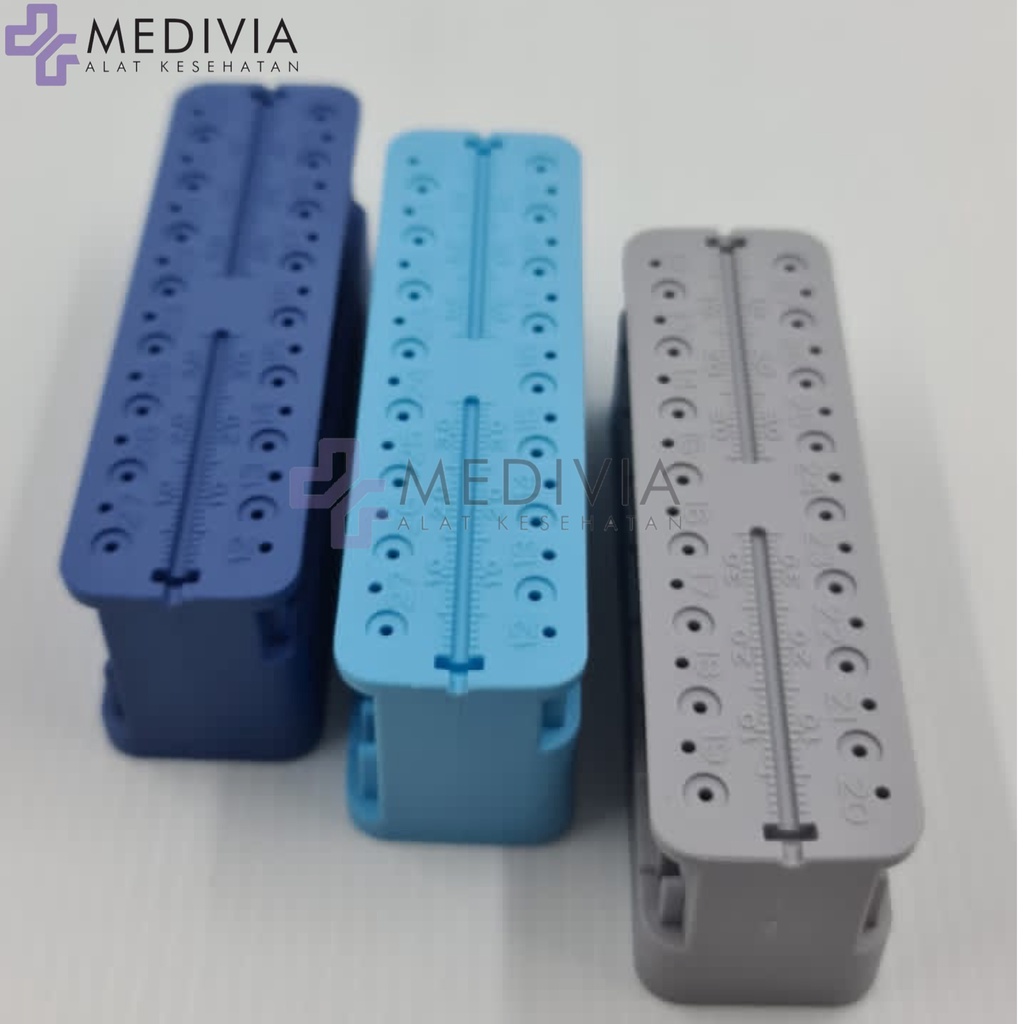 endoblock endo block / dental endo gauge / pengukur jarum mm kfile/ penggaris endo / file ruler endodontic