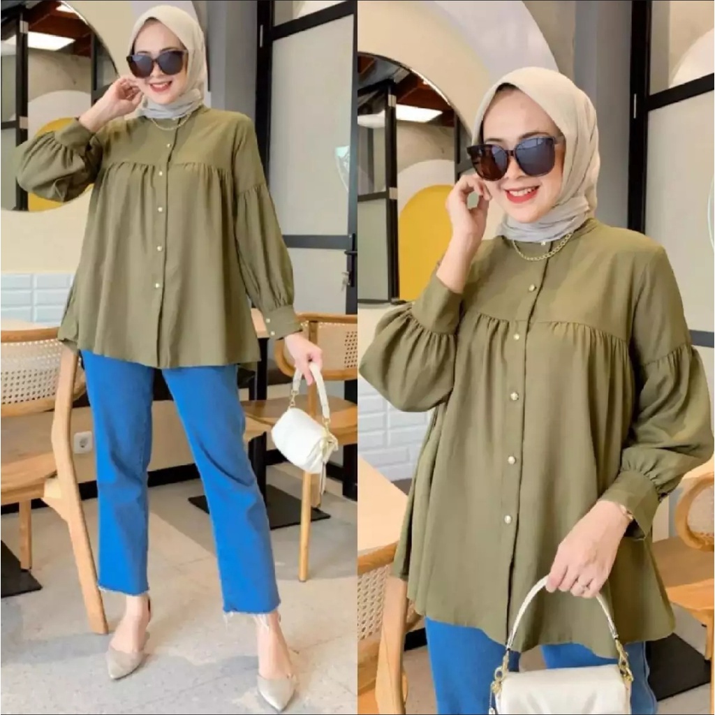 RX FASHION - MIFTA BLOUSE TWISTCONE KEMEJA WANITA BUSUI FRIENDLY RAMPEL ATASAN WANITA / AUNY TOP / AILIN BLOUSE / MADA / INDAHU KEMEJA / ARUMA BLOUSE / CAMILLA / ELMIFTA  - NN