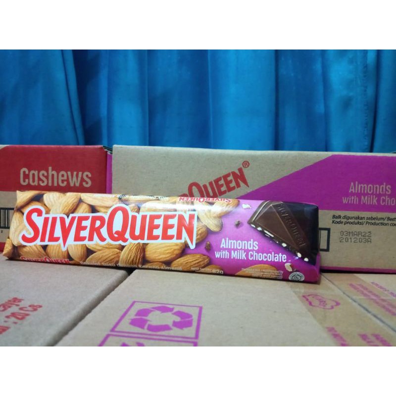 Jual Silver Queen Almond Cashew 62gr Ready Stock Shopee Indonesia 9645