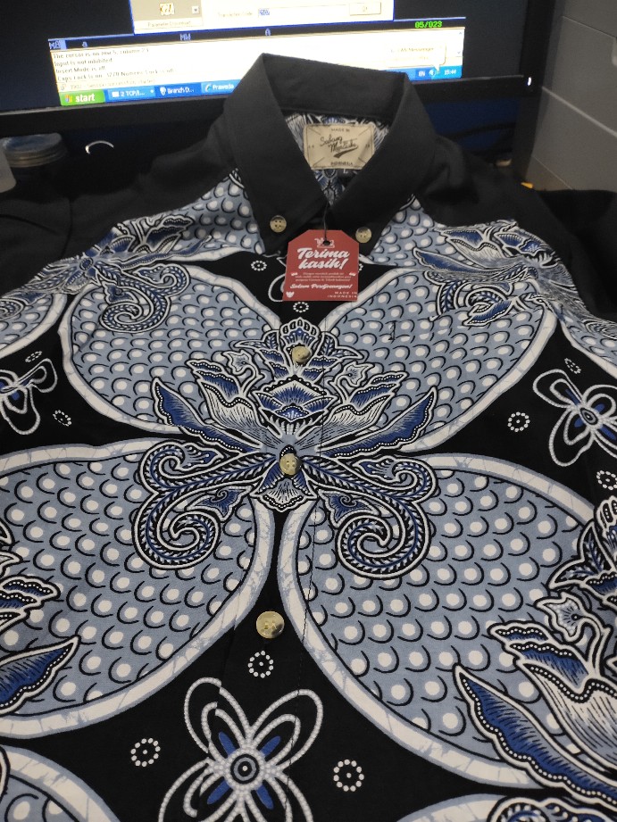 Kemeja Batik Pangindra Black - Lengan Panjang & Pendek - Sabang To Merauke