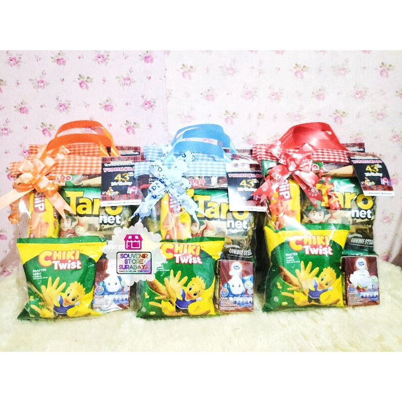 Murah ! Snack Ultah Anak / Bingkisan Snack / paket ultah surabaya / Snack Birthday / Souvenir Snack Ultah / Hampers snack / Snack Anak