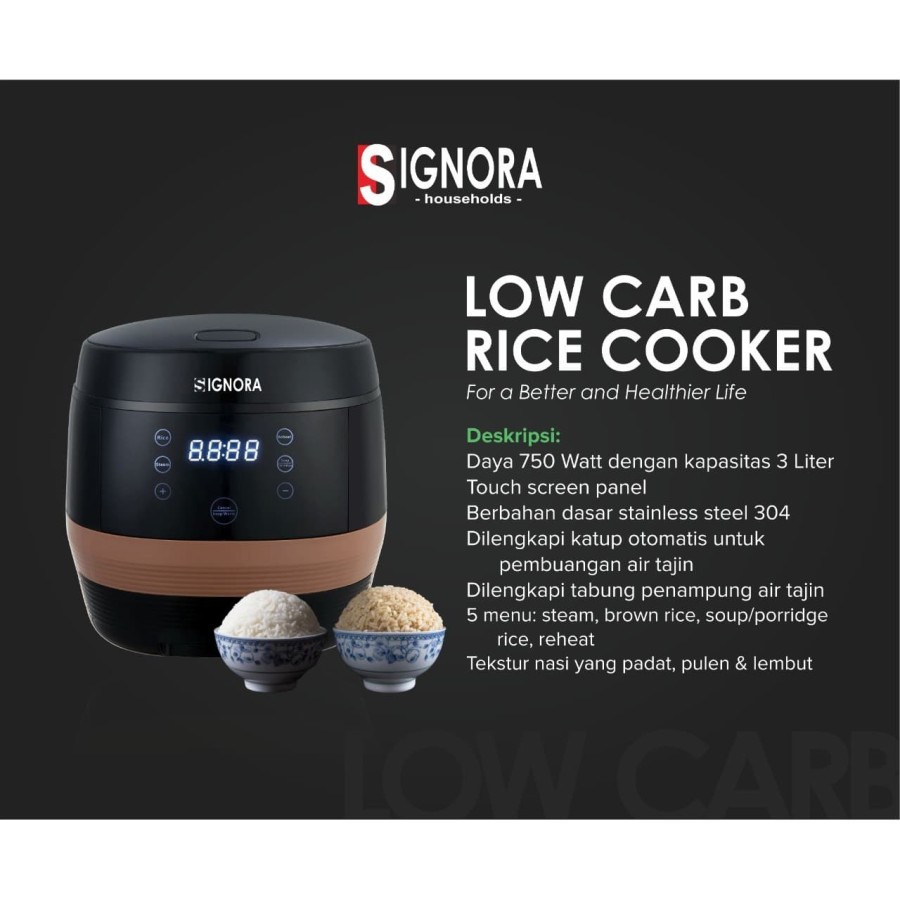 RICE COOKER LOW CARBO SIGNORA
