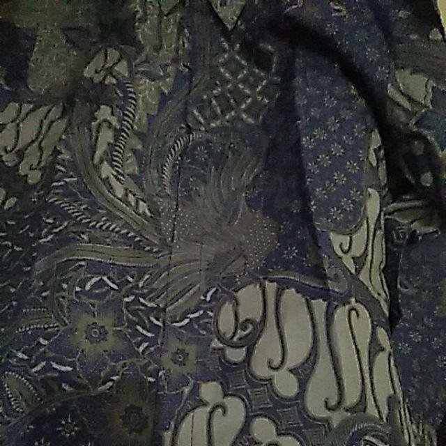 Batik Pria Lengan Panjang Peksi Biru Navy Full Furing Reguler Fit Batik Pria Solo