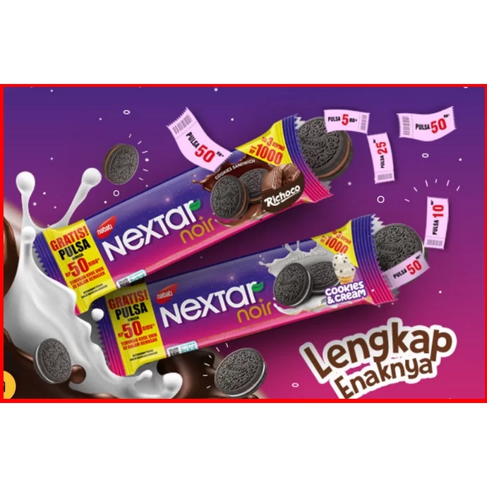 Nabati Nextar Noir Cookies and cream and ricoco Harga Satuan