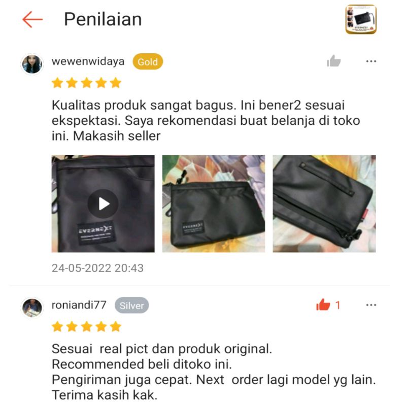 Handbag Pria Tas Tangan CLutch Bag  Pria Wanita Anti Air Premium terbaru original