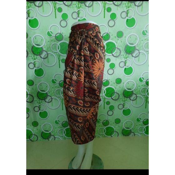 Rok lilit kain batik bahan silk sanwos