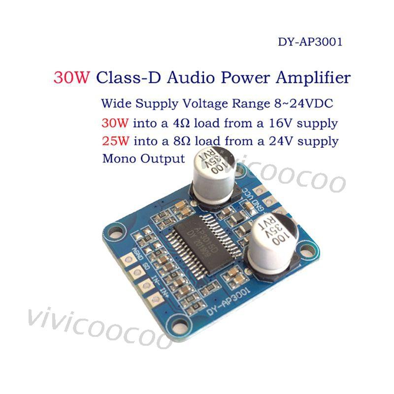 Vivian Yda138 Modul Amplifier Audio Digital Bluetooth Dc12V 2a 2x15w Kelas Untuk Yamaha