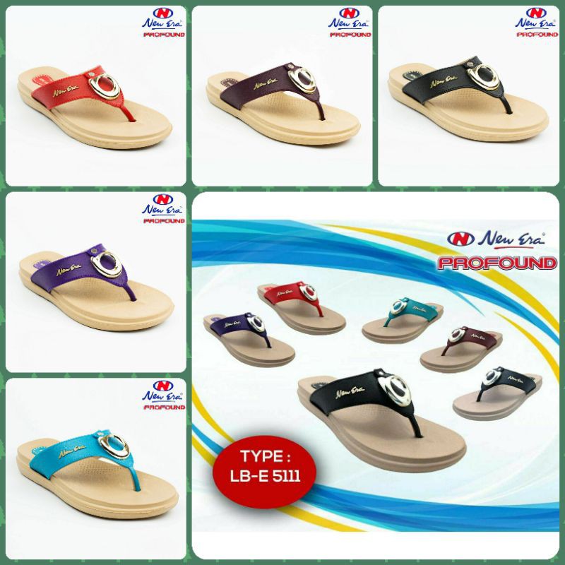 SANDAL JEPIT KARET NEW ERA LB E 5111 100% ORIGINAL