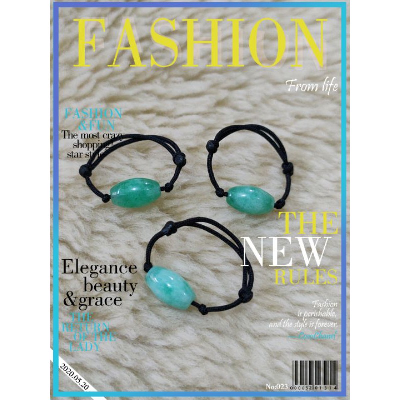 cincin tali cina kesehatan batu alam ORIGINAL fashion KOREA