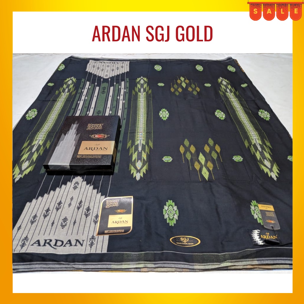 Sarung sarong kecubung ketjubung Ardan SGJ Songket gunung jaguard gold untuk laki-laki remaja dewasa