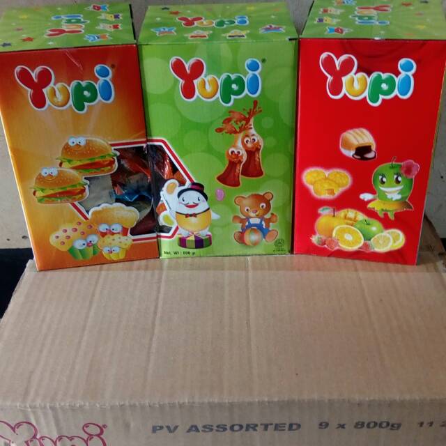 

Yupi assorted 800 gram