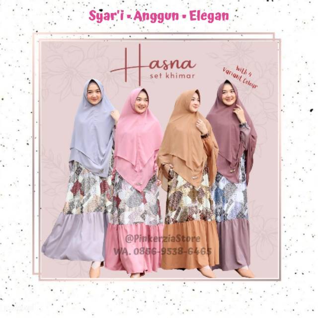 GAMIS SET KHIMAR SYAR'I HASNA SET