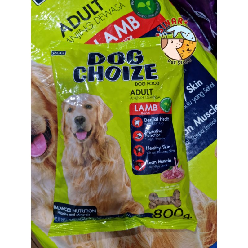 Dog Choize LAMB Adult 800Gram / 800GR - Makanan anjing dewasa Dry Food Pelet Pakan no bolt