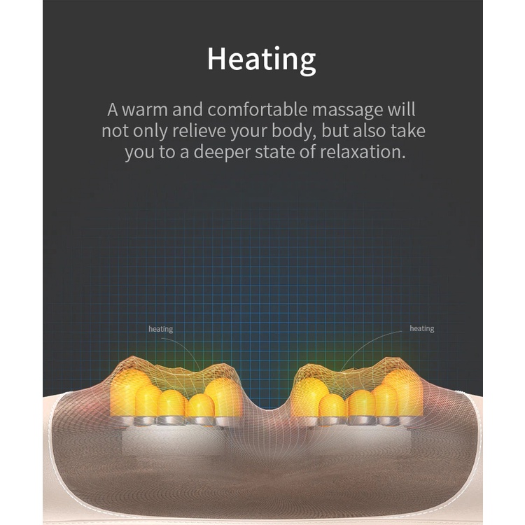 [100% ORI] Alat Pijat Elektrik PREMIUM multifungsi Leher, Pinggang, Kaki dan Pundak / Bisa Seluruh Badan / Jinkairui  Bantal Pijat Leher Elektrik Infrared Heating Neck - LL-088 / Pijat bahu dan tulang belakang leher / bantal pijat / alat Pijat