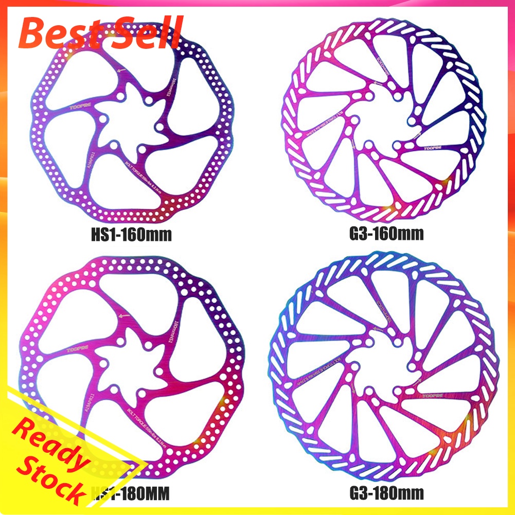 160/180mm Stainless Steel MTB Dazzling Brake Disc Ultralight Bicycle Parts