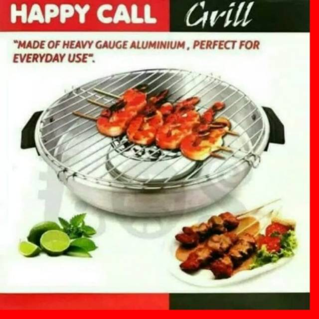 Happy Call grill alat pemanggang Anti lengket