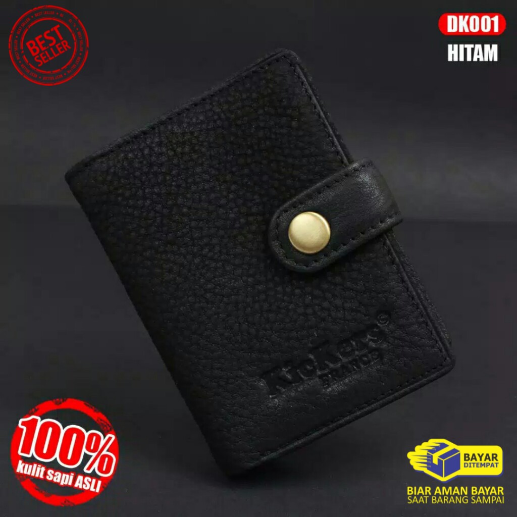 Dompet Kartu dan Uang Kulit Asli COD - Dompet Kartu Kulit Asli Pria Wanita