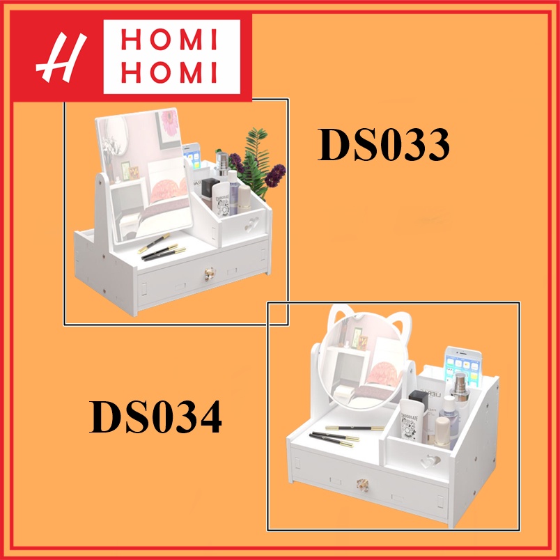 HomiHomi Rak Kosmetik Makeup Tempat Skincare Rak Penyimpanan serbaguna Murah DS033