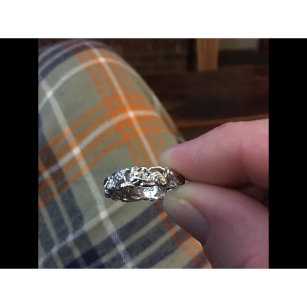 perak asli 925 cincin Wanita Bunga Fashion Perhiasan JZA0134