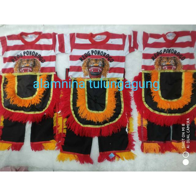 Setelan kaos reog celana barongan embong