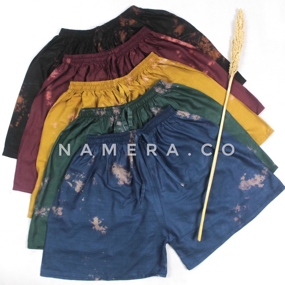 Hot Pants Celana Pendek Wanita Tie Dye Rayon Bali