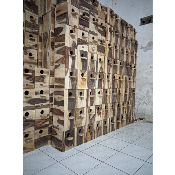 Glodok Lovebird Pintu Samping Dan Depan Kayu Sonokeling