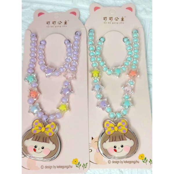 [ULTRATOYS] KALUNG ANAK PEREMPUAN LED LUCU BANDUL LAMPU PRINCESS